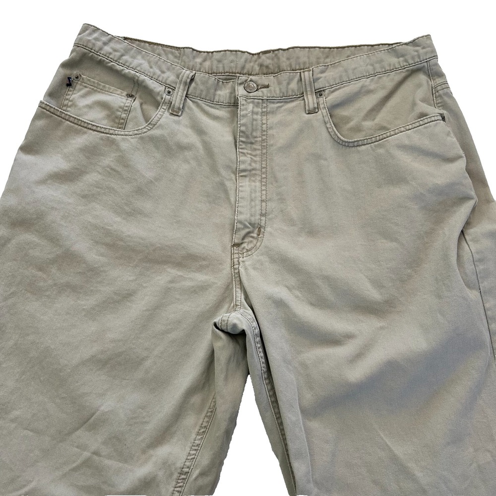 Polo Ralph Lauren Banner Straight Leg Jean Men 36x30 Beige Denim 5-Pocket Cotton